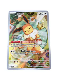 Eevee 173 Prismatic Evolutions Black Star Promo Cards Holo Pokemon TCG - Image 1