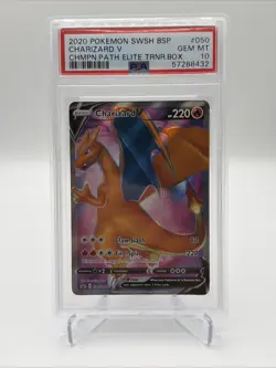 Charizard V SWSH050 SWSH: Sword & Shield Promo Cards Holo PSA 10 - Image 1