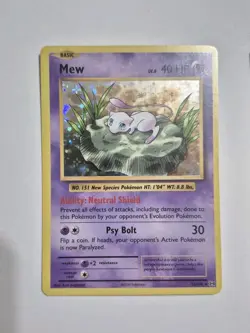 Pack Fresh 2016 Pokemon Evolutions Mew Holo Card 53/108 Reverse Holo Lilly Pad - Image 2