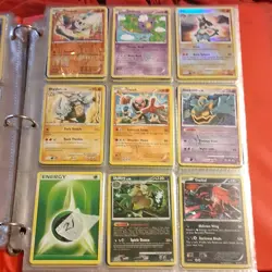 Pokemon TCG Diamond & Pearl Card Lot, Holo, Lucario, Yveltal, Timburr - Image 1