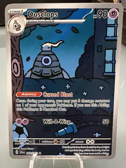 Pokemon TCG Dusclops 069/064 Shrouded Fable Holo Card Illustration Rare Full Art - Image 1