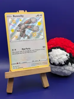 Pokemon TCG Bunnelby Shining Fates Secret Vault Holo Card SV097/SV122 Near Mint - Image 1