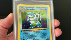 PSA 7 Blastoise 1st Edition Shadowless Base Set 1999 Pokemon Card 2/102 Vintage - Image 2