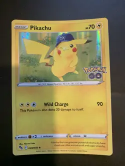 Pikachu 28/78 SWSH Pokemon Go - Holo - Rare - Pokemon Card M/NM - Image 1