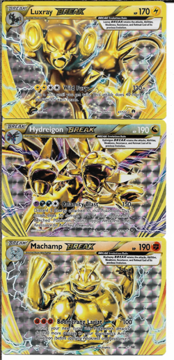 Pokemon Break 3 Card Lot with Luxray, Machamp & Hydreigon NM - Image 1
