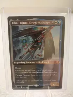MTG Magic the Gathering Ishai, Ojutai Dragonspeaker (foil etched) CMR NM - Image 1