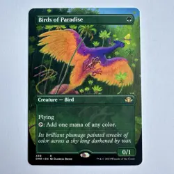 Birds of Paradise (Borderless) #439 NM Dominaria Remastered MTG - Image 1