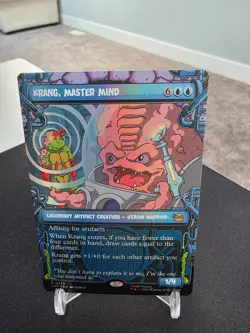 Magic The Gathering Teenage Mutant Ninja Turtles Krang Master Mind Showcase Foil - Image 1