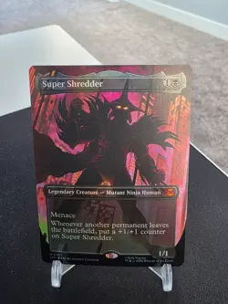 Magic The Gathering Teenage Mutant Ninja Turtles Super Shredder Borderless Foil - Image 1