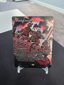 Magic The Gathering Teenage Mutant NinjaTurtles Doubling Season Bordlerless Foil - Image 1