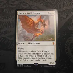 MTG Ancient Gold Dragon Commander Legends Baldur's Gate NM - Image 1