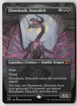 Ebondeath, Dracolich (Borderless) AFR (292) Normal - MTG - Image 1