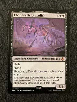 Magic MTG - Ebondeath, Dracolich - Adventures in the Forgotten Realms - Image 1