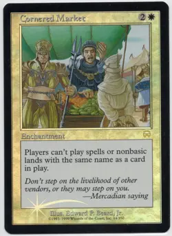 FOIL Cornered Market - Mercadian Masques - MTG Magic the Gathering - NEAR MINT - Image 1