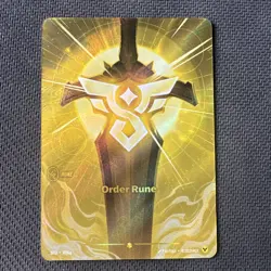 Order Rune (Alternate Art) [SFD - R06a] - NM [Foil] TCG Riftbound - Image 1