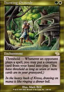 1x Hunting Grounds Light Play, English Judgment MTG Magic - Image 1