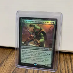 Michaelangelo, Weirdness to 11 TMT 0121 Foil MTG Ninja Turtles NM/M - Image 2