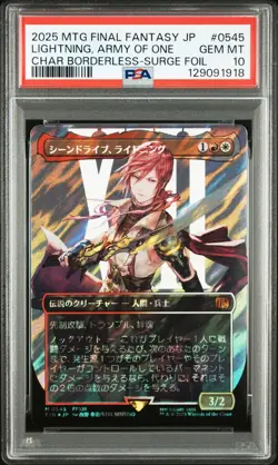 2025 MTG JPN FINAL FANTASY #0545 LIGHTNING, ARMY OF ONE PSA 10 - Image 1
