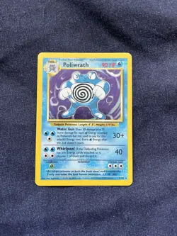 Pokemon TCG Poliwrath Base Set Unlimited 13/102 Holo Rare Lot 1 - Image 1