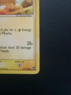 Pokemon Card Pikachu 57/108 EX Power Keepers Common - Image 5