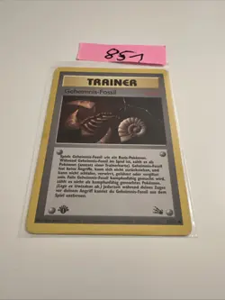 2000 Pokemon GEHEIMNIS-FOSSIL - 1. Edition - 62/62 - Fossil DE - - Image 1