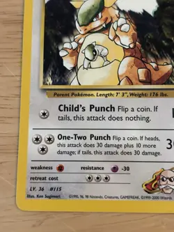Pokemon TCG Blaine's Kangaskhan Gym Heroes 36/132 Uncommon 80 HP Regular English - Image 5