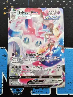Pokemon TCG Sylveon VMAX Full Art Ultra Rare Holo TG15/TG30 Brilliant Stars NM - Image 1