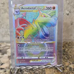 Pokemon Aerodactyl VSTAR 199/196 Lost Origin Secret Rare Holo 260 HP - Image 1