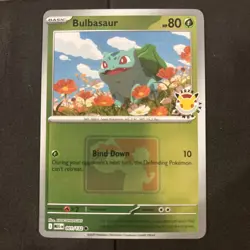 Bulbasaur 001/132 MEG 2026 Pokemon Day League Promo PLAY Stamp Pokemon Card - Image 1