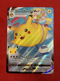 Flying Pikachu VMAX & Flying Pikachu V Pokemon TCG Celebrations Anniversary NM - Image 1