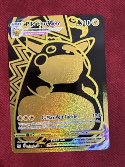 Pokemon TCG Pikachu VMAX Gold Card TG29/TG30 - Image 1