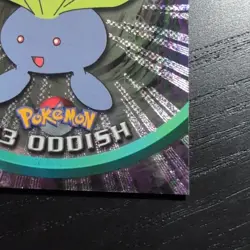 1999 Topps Pokemon TV #43 Oddish Silver Foil Black Logo (Rays 2nd Print) - Image 5