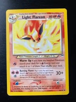 Pokemon Neo Destiny Non-Holo Light Flareon 46/105. Excellent Condition. - Image 1