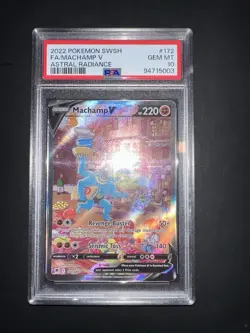 POKEMON PSA 10 MACHAMP V FULL ART 172/189 ASTRAL RADIANCE ENGLISH 2022! - Image 4