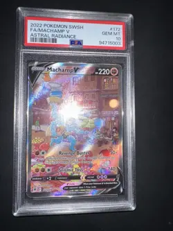 POKEMON PSA 10 MACHAMP V FULL ART 172/189 ASTRAL RADIANCE ENGLISH 2022! - Image 5