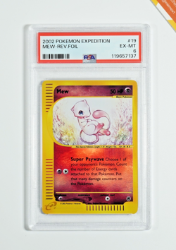 Pokemon PSA 6 Mew #19 Reverse Foil Expedition 2002 English - Image 1