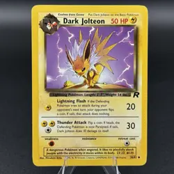 Pokemon TCG Dark Jolteon 38/82 Team Rocket Unlimited Uncommon - Image 1