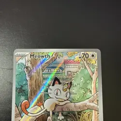Pokemon Meowth Holo Illustration Rare 70 HP Fury Swipes Me02 Phantasmal 106/094 - Image 2