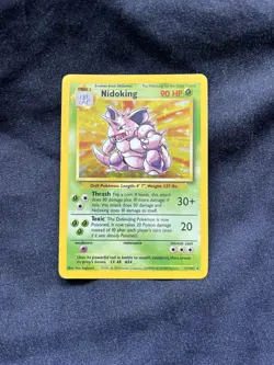 Pokemon TCG Nidoking Base Set Unlimited 11/102 Holo Rare - Image 1
