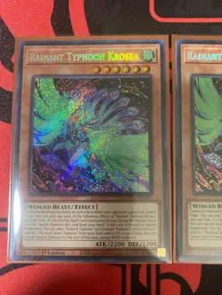 3x Radiant Typhoon Krosea DOOD-EN015 1st Edition Playset - Image 2