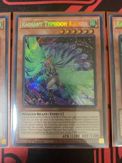 3x Radiant Typhoon Krosea DOOD-EN015 1st Edition Playset - Image 3
