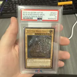 YuGiOh 2013 Blue-Eyes White Dragon YSKR-EN001 PSA 10 1st Ed Ultimate Rare - Image 1