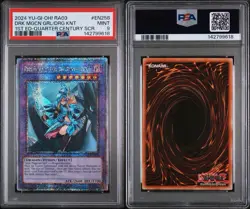 PSA 9 Mint YuGiOh RA03 1ST EDITION DARK MAGICIAN GIRL THE DRAGON KNIGHT QCSR - Image 3