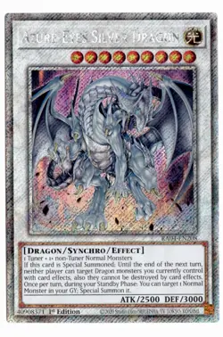 Yu-Gi-Oh! Azure-Eyes Silver Dragon Platinum Secret Rare RA04-EN208 - Image 1