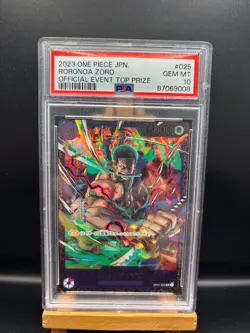 [PSA 10] 2023 One Piece JPN Official Event Top Prize #025 Roronoa Zoro FLAGSHIP - Image 3
