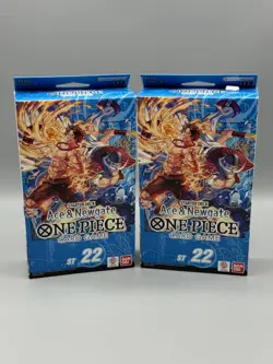x2 One Piece CCG Ace & Newgate Starter Deck ST-22 Sealed New BANDAI NAMCO - Image 1