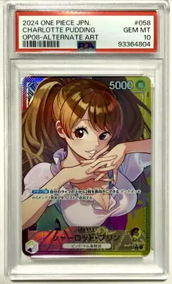 One Piece Charlotte Pudding (Parallel) OP08-058 Two Legends PSA 10 Japanese - Image 1