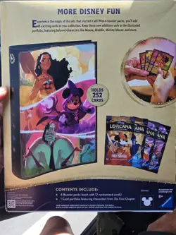 TCG Disney Lorcana Portfolio Bundle [4 Booster Packs & 1 Card Portfolio] 2 Pack - Image 2