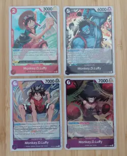 Lot One Piece Card Game Rare Monkey D Luffy English - Image 1