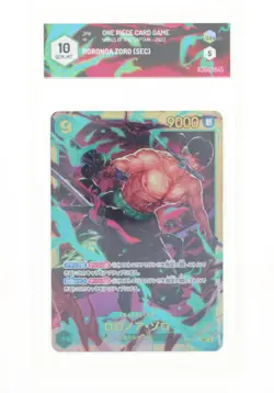 One Piece Card Game - Roronoa Zoro (SEC) OP06-118 - GRAAD 10 JAP 2023 - Image 1